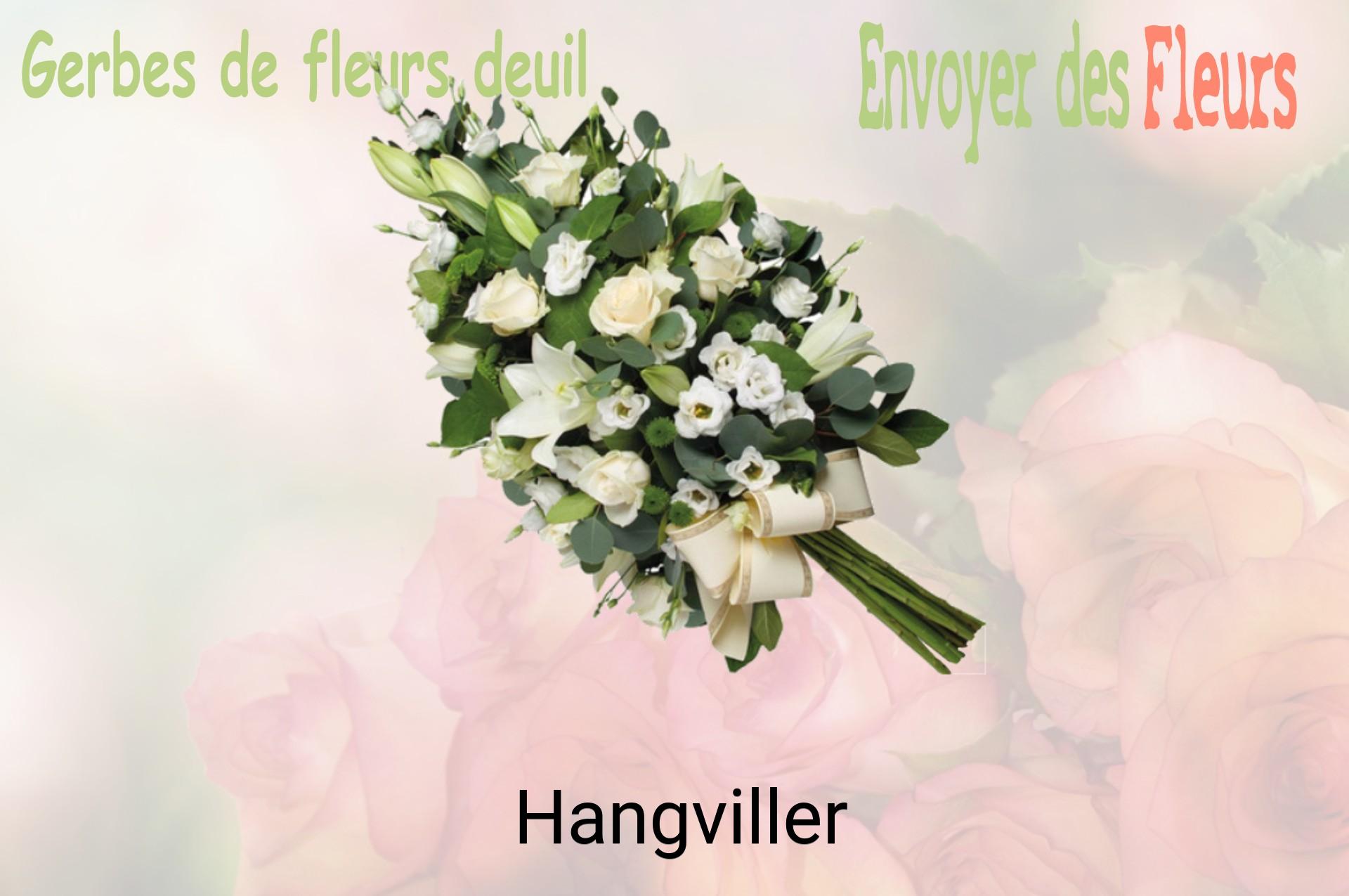 Gerbe de fleurs de deuil livrée à Hangviller